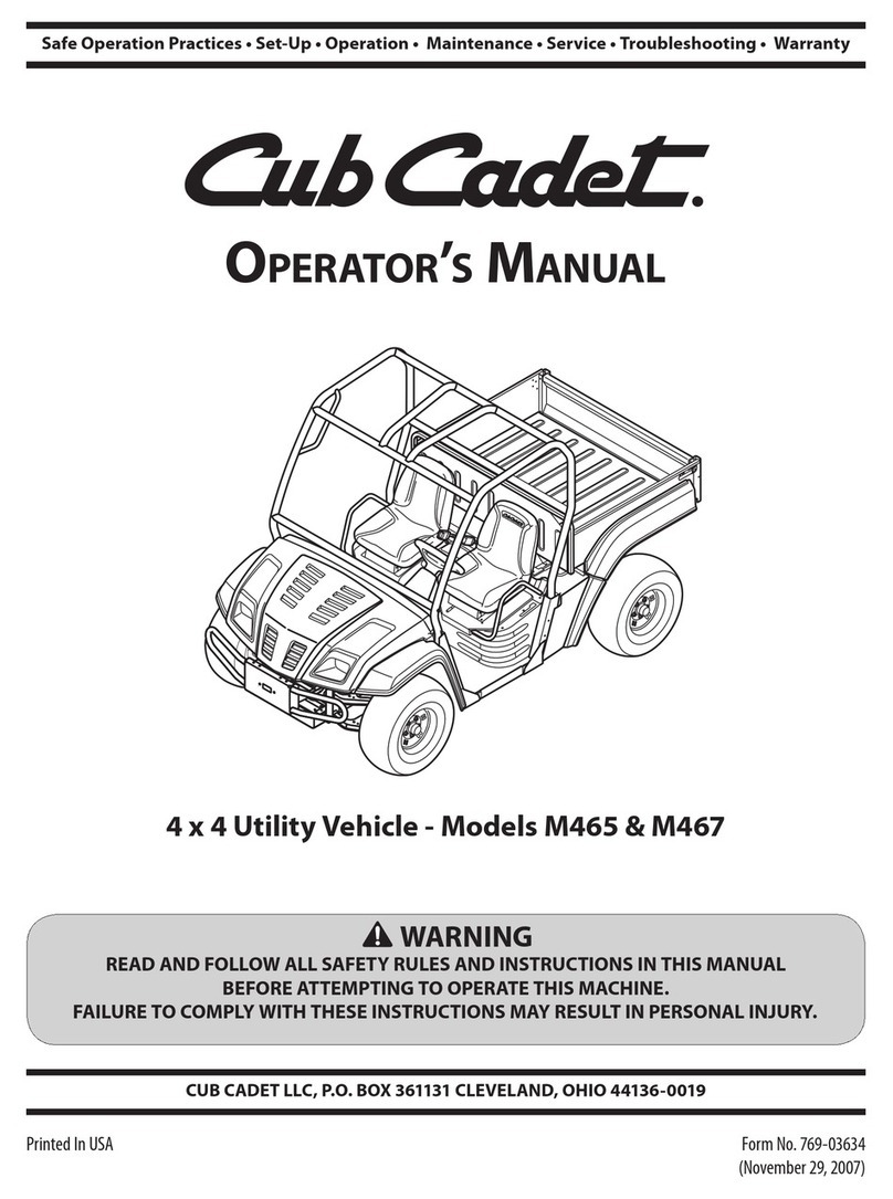 Cub Cadet M465 User manual