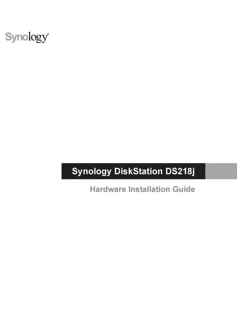Synology DiskStation DS218j Manual Synology DiskStation DS218j Manual
