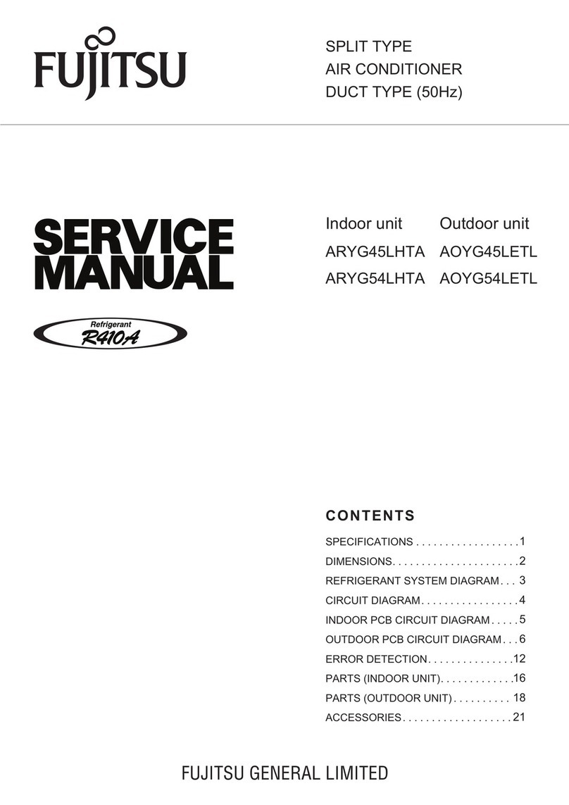 Fujitsu ARYG45LHTA User manual