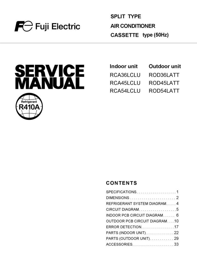 Fuji Electric RCA36LCLU User manual