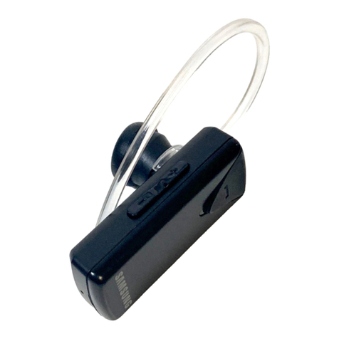 Samsung WEP475 - Bluetooth Headset User manual Samsung WEP475 - Bluetooth Headset User manual