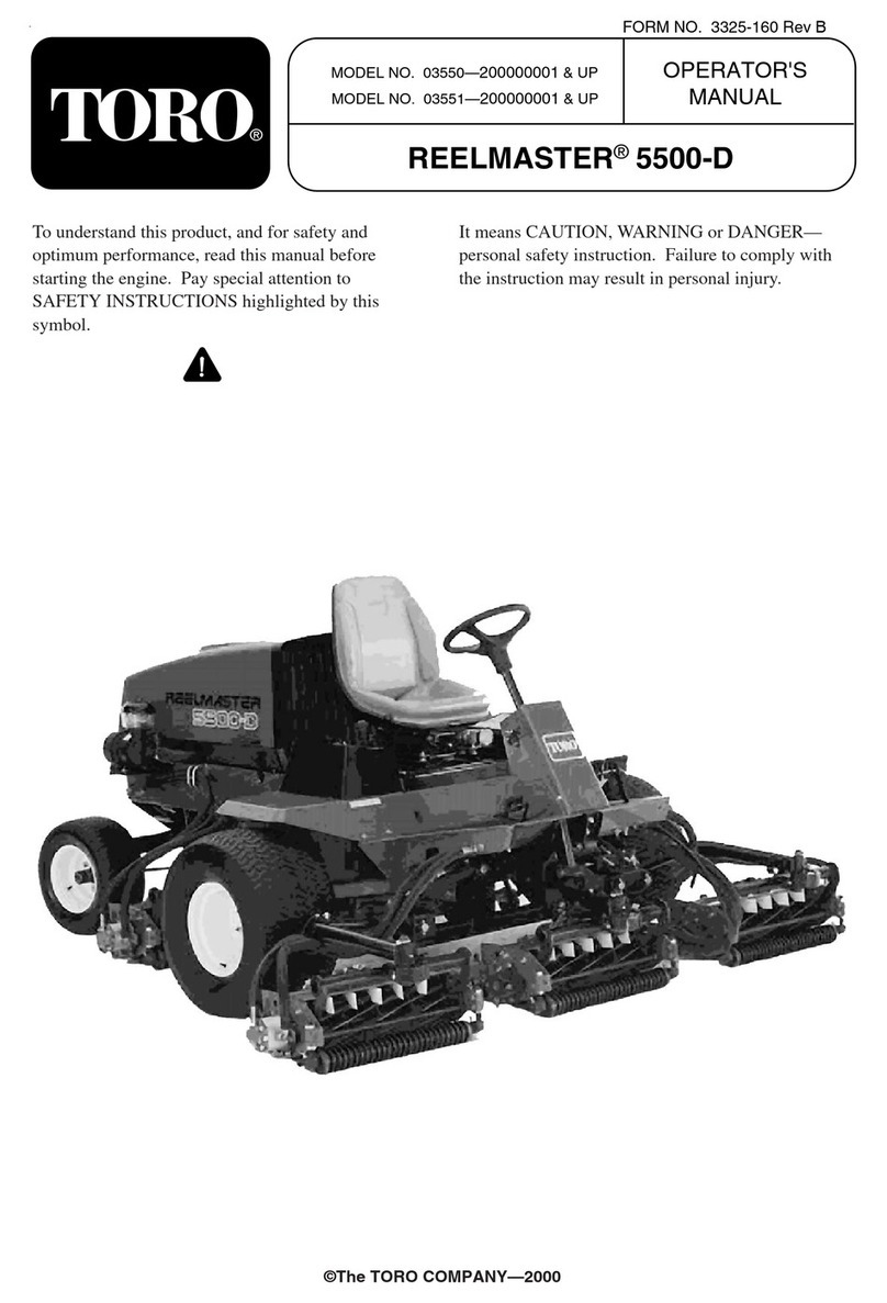 Toro 03550 Reelmaster 5500-D User manual
