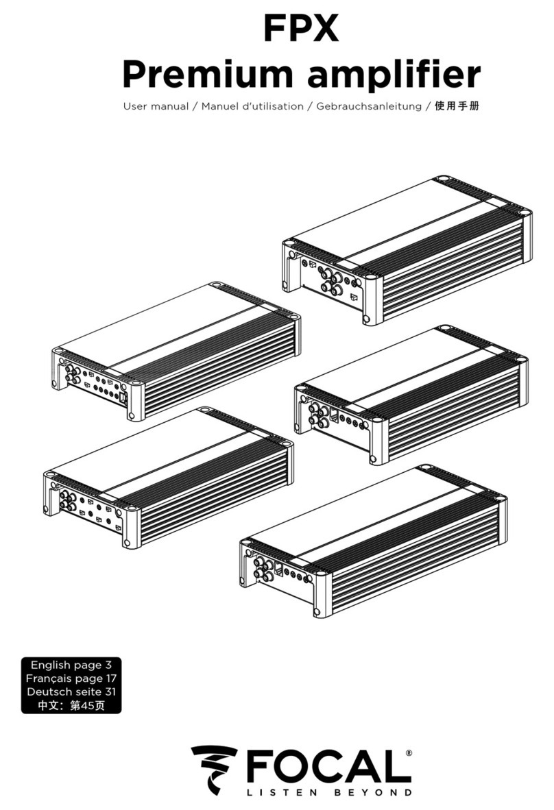 Focal Premium FPX Series user manual