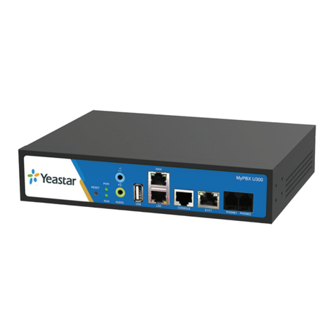 Yeastar Technology MyPBX U300 Administrator's guide Yeastar Technology MyPBX U300 Administrator's guide