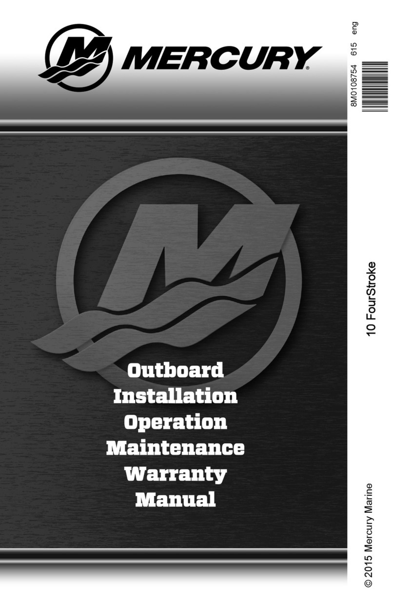 Mercury 10 FOURSTROKE Installation operation maintenance warranty manual