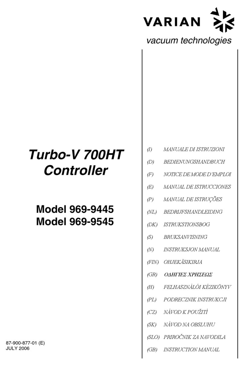 Varian Turbo-V 700HT instruction manual