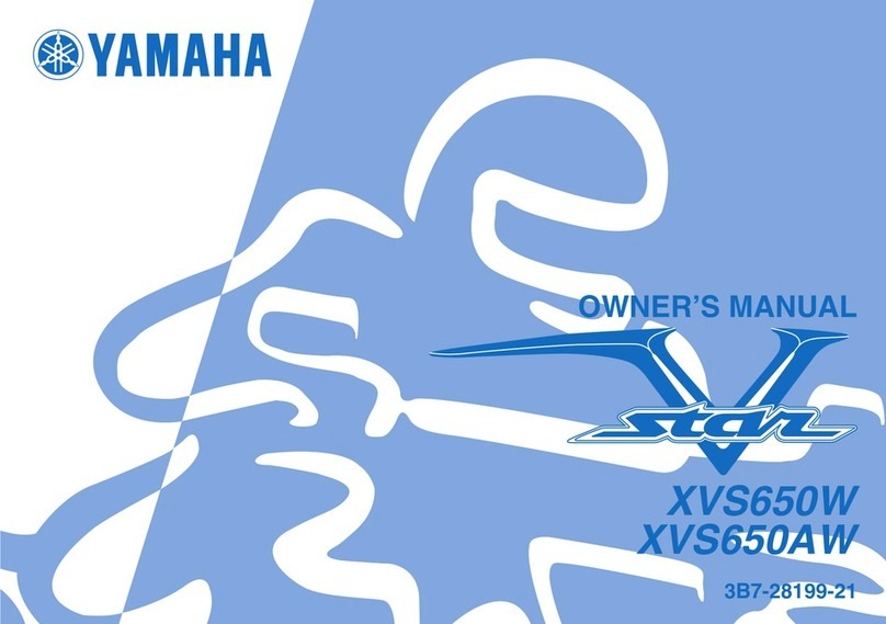 Yamaha 2007 V Star XVS650W owner's manual