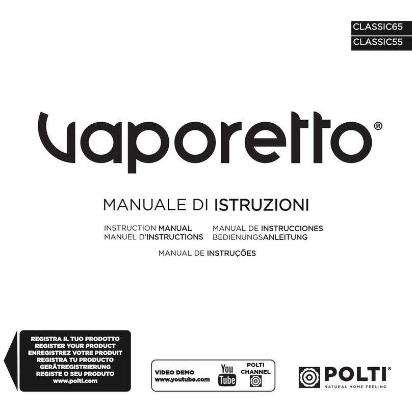POLTI vaporetto classic55 instruction manual