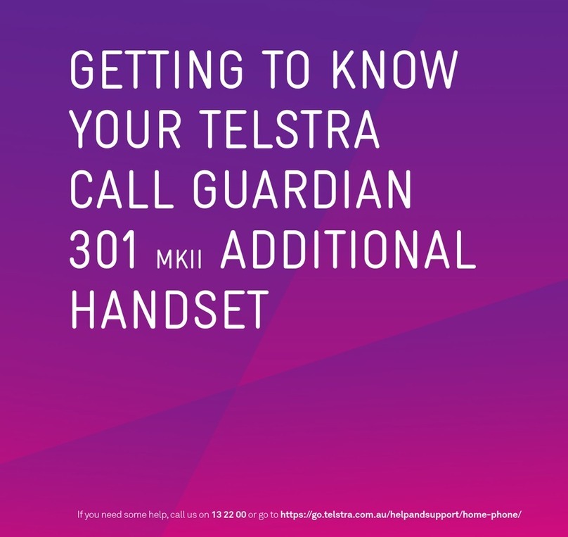 Telstra CALL GUARDIAN 301 MKII Quick setup guide