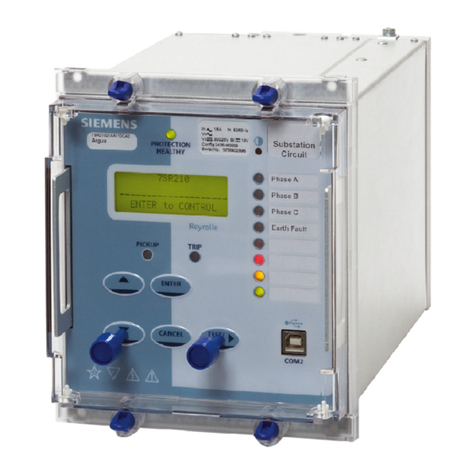 Siemens 7SR210 Argus User manual