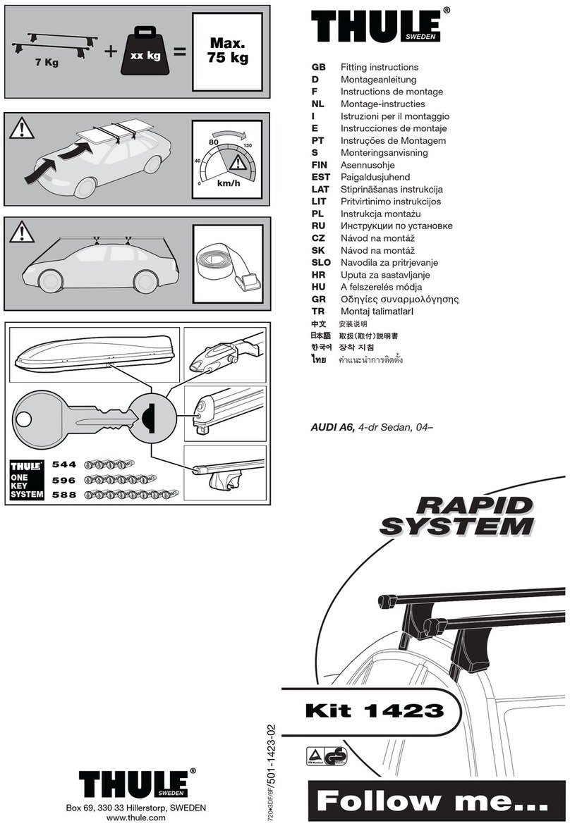 Thule Rapid 1423 User manual Thule Rapid 1423 User manual