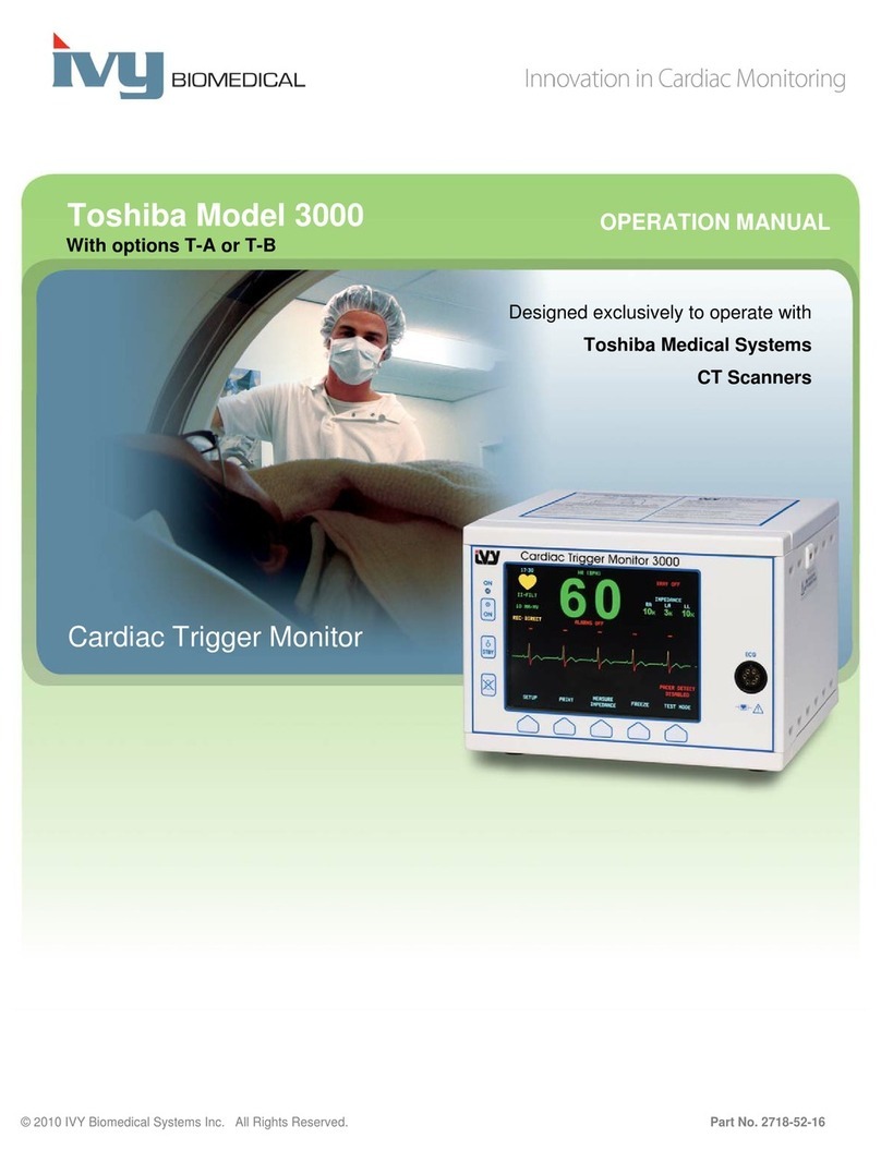 Ivy Biomedical Systems 3000T Operation manual Ivy Biomedical Systems 3000T Operation manual