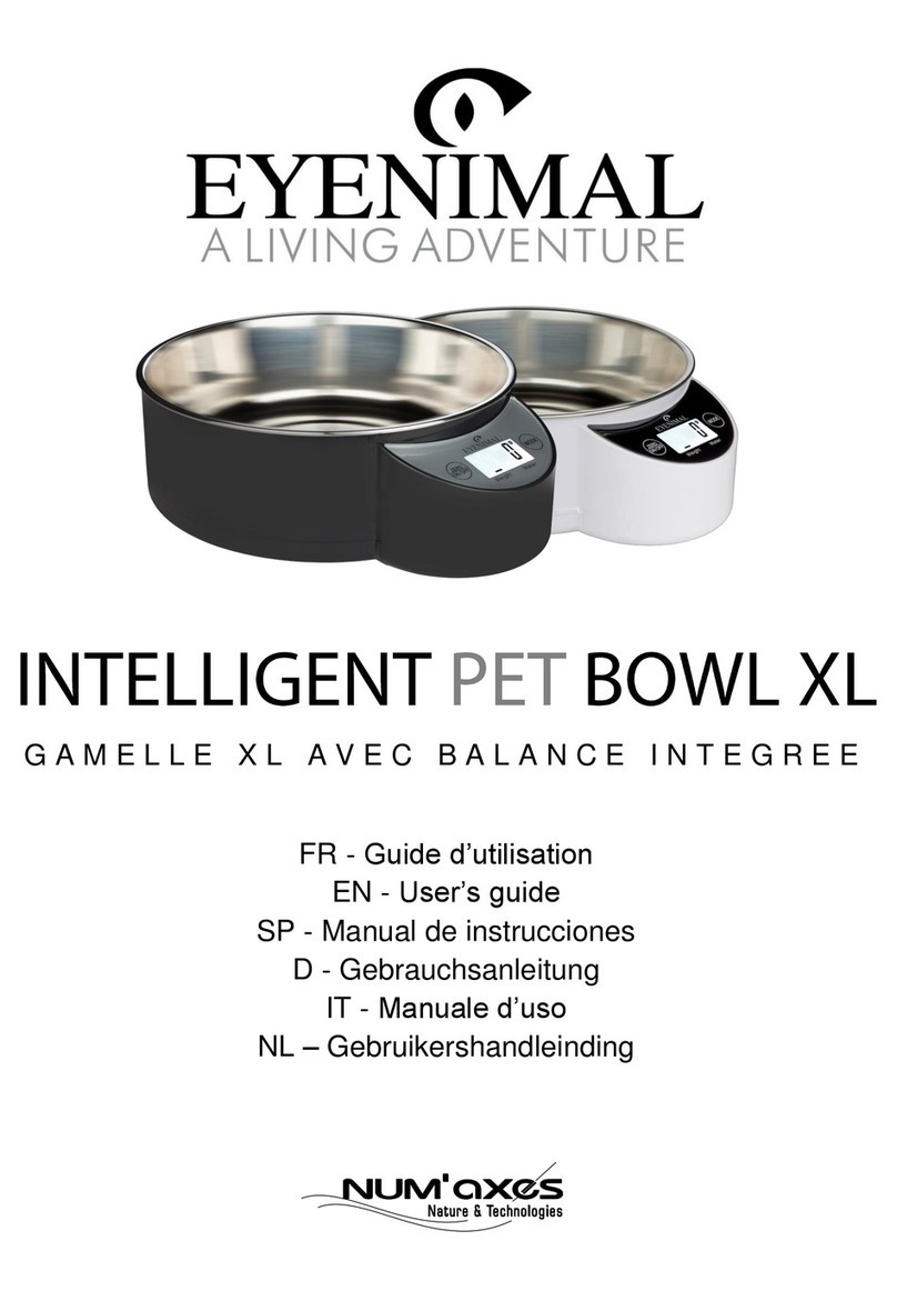 Num'axes Intelligent Pet Bowl XL User manual
