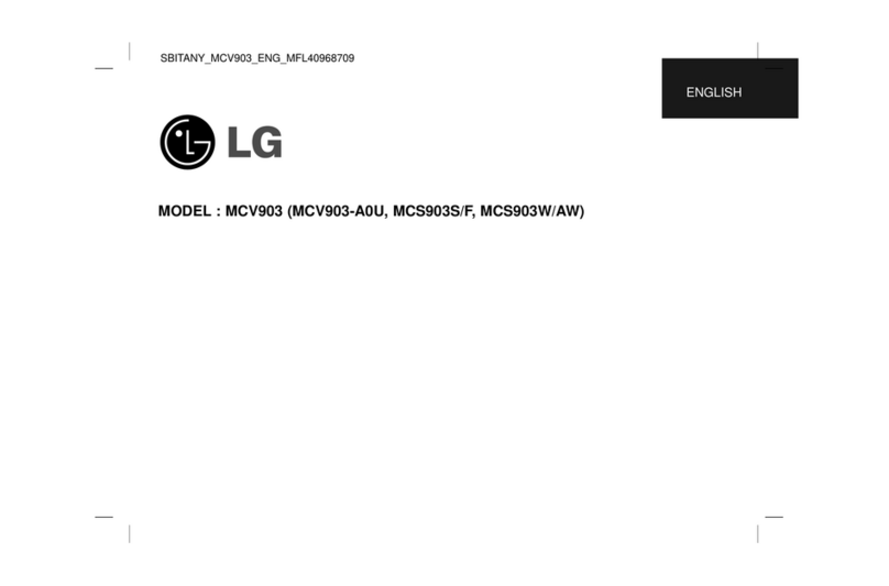 LG MCV903 Series manual