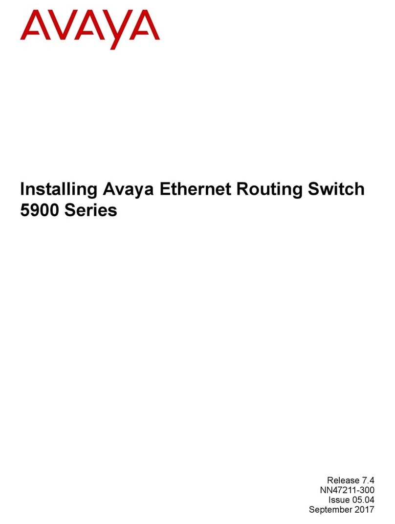 Avaya 5900 Series Instruction Manual
