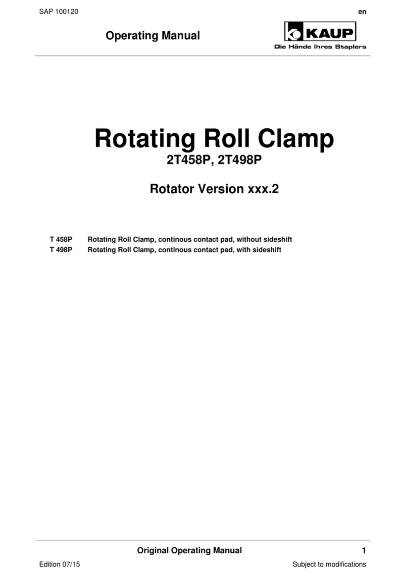 KAUP T 458P Series operating manual