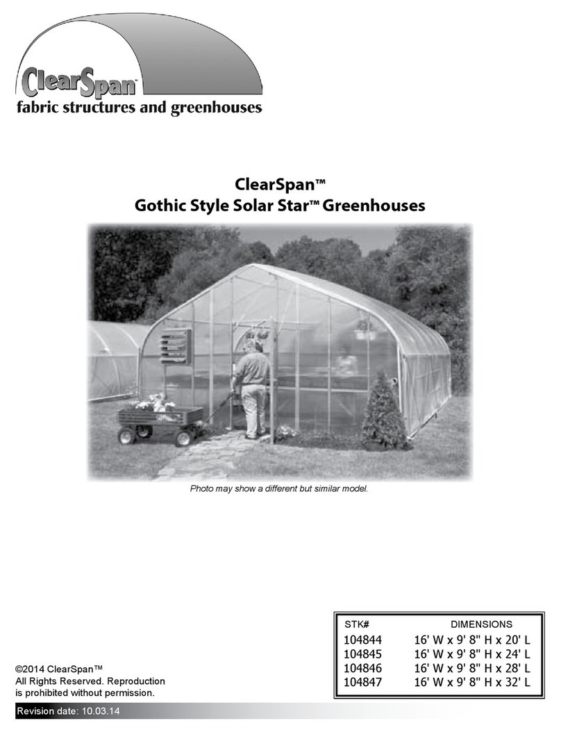 ClearSpan Gothic Style Solar Star Series User manual ClearSpan Gothic Style Solar Star Series User manual