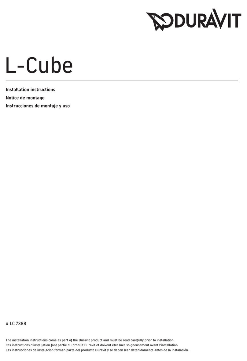 DURAVIT L-Cube LC 7388 User manual DURAVIT L-Cube LC 7388 User manual