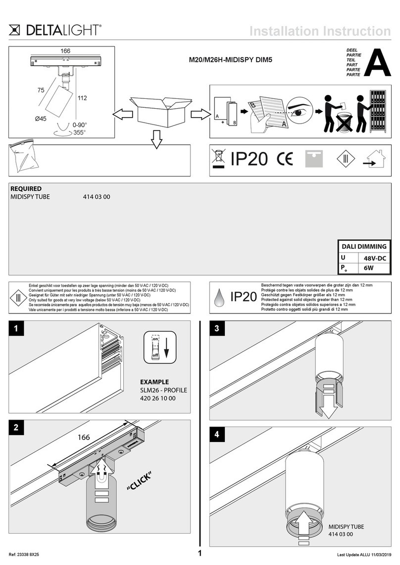 Delta Light M20-MIDISPY DIM5 User manual