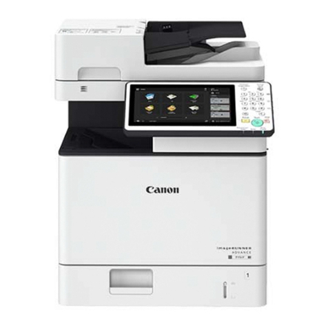 Canon imageRUNNER ADVANCE 715 IF Getting started