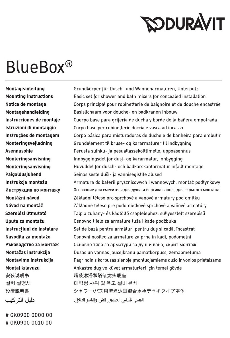 DURAVIT BlueBox GK0900 0000 00 User manual DURAVIT BlueBox GK0900 0000 00 User manual