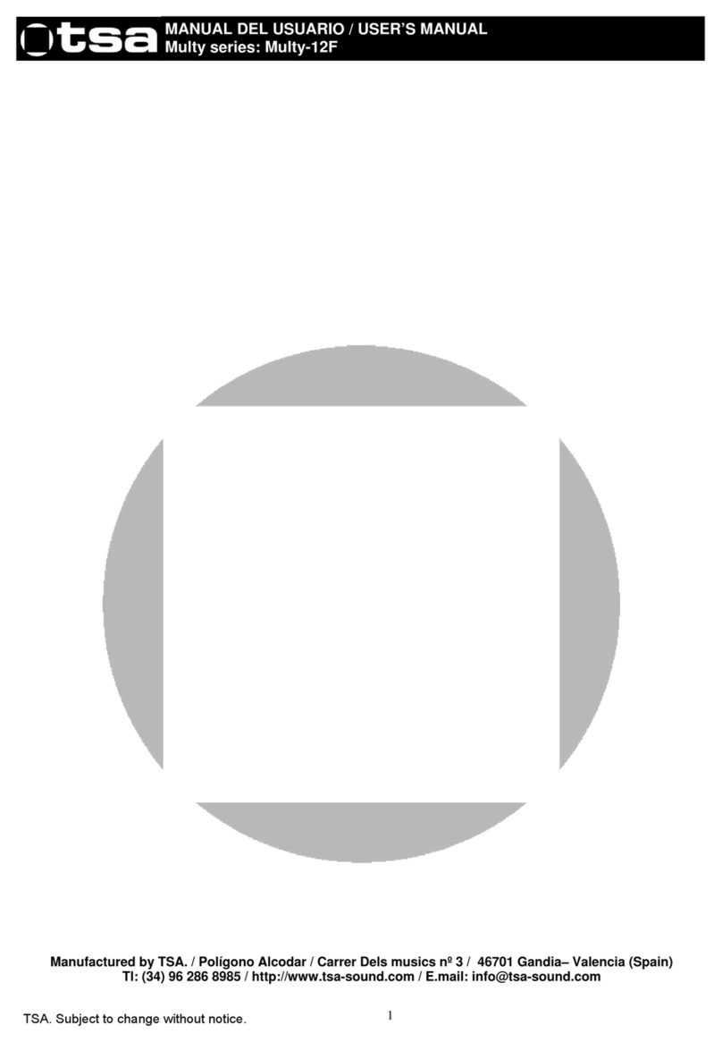 TSA Multy Series User manual
