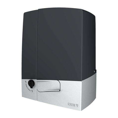 CAME BXV Series User manual