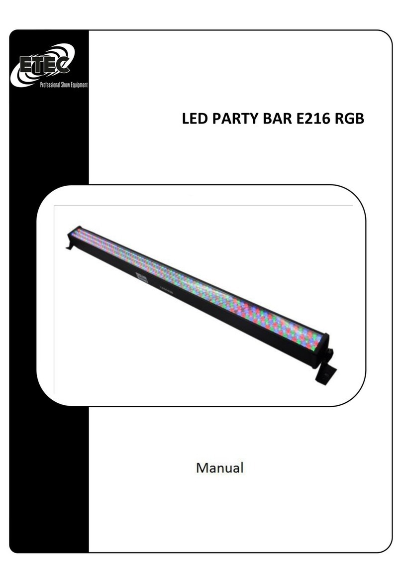 Etec LED PARTY BAR E216 RGB manual
