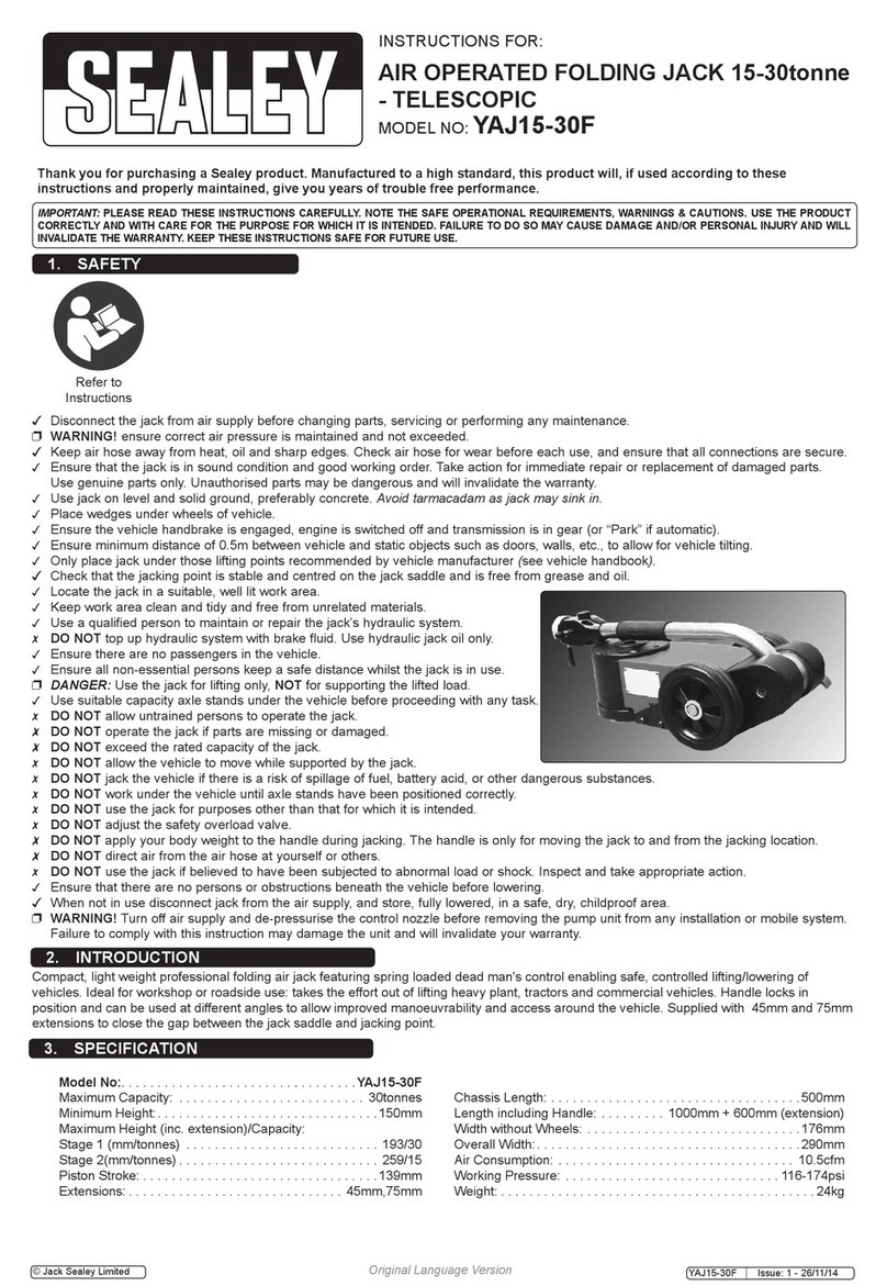 Sealey YAJ15-30F instructions