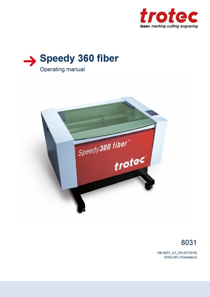 Trotec Speedy 360 fiber operating manual