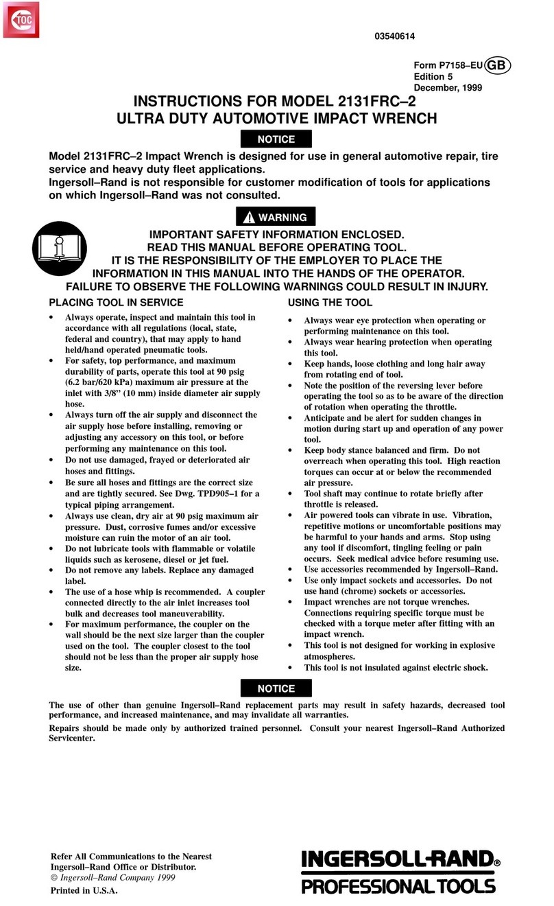 Ingersoll-Rand 2131FRC-2 User manual