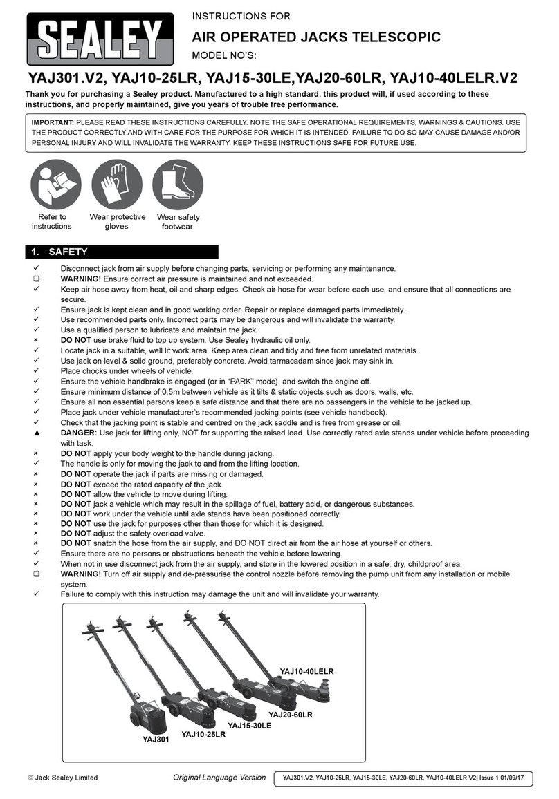Sealey YAJ301.V2 User manual