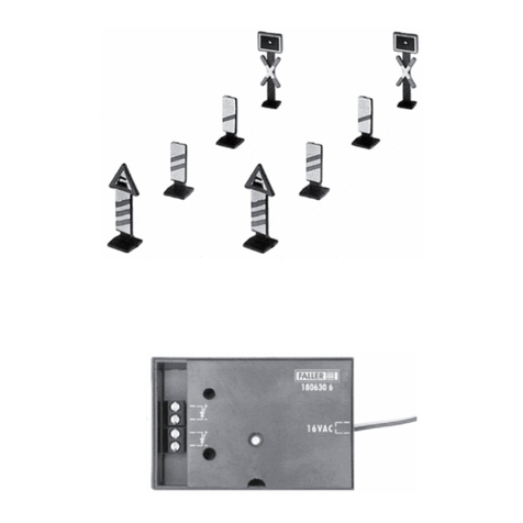 Faller 2 WARNING GROSSES WITH FLASHING LIGHTS User manual