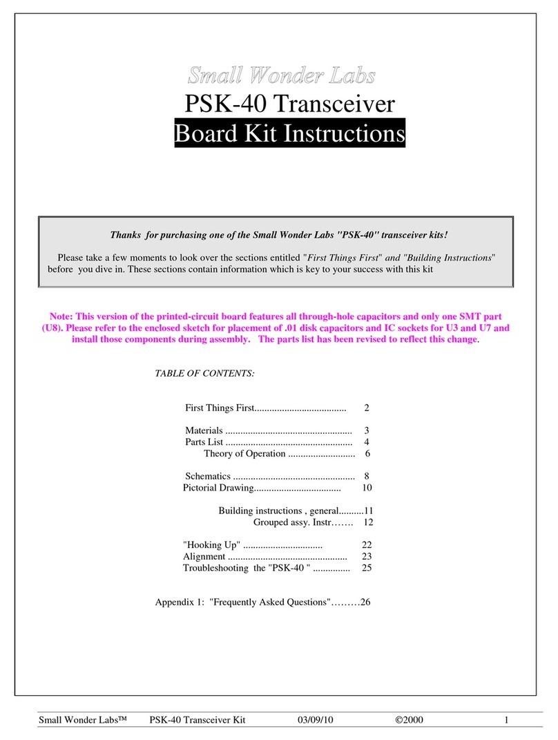 Small Wonder Labs PSK-40 User manual Small Wonder Labs PSK-40 User manual