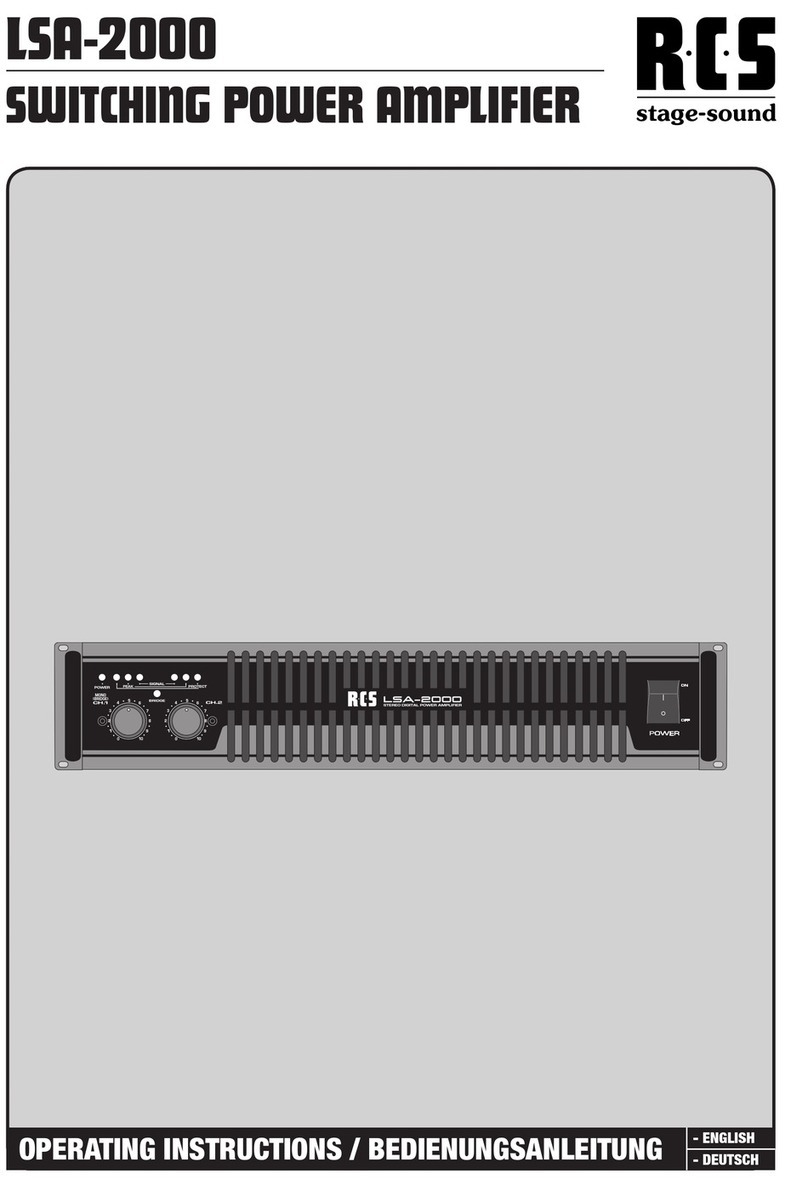 RCS LSA-2000 User manual