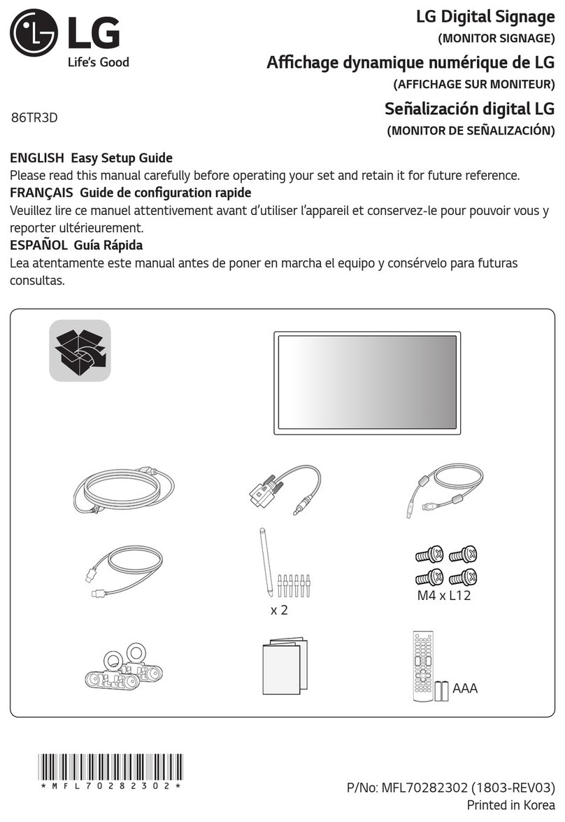 LG 86TR3D Quick start guide