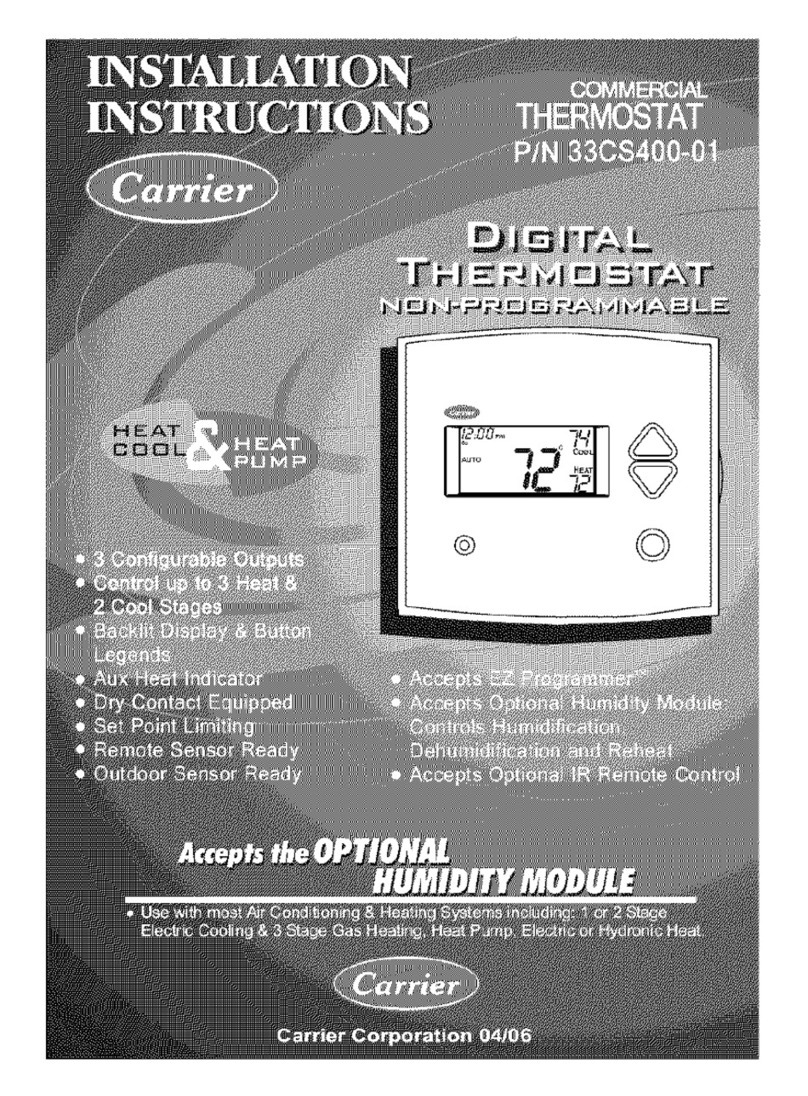 Carrier 33CS400-01 installation instructions