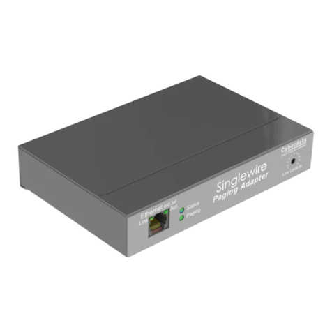 CyberData Singlewire Paging Adapter Connections
