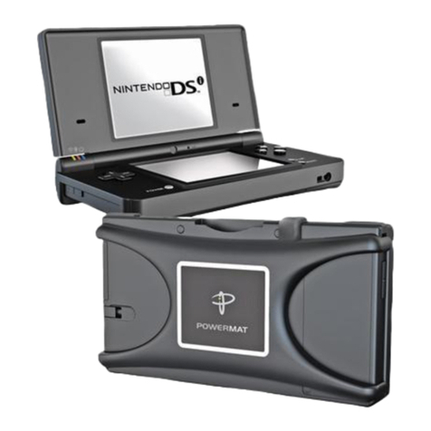 Powermat Receiver Back for Nintendo DSi owner's manual