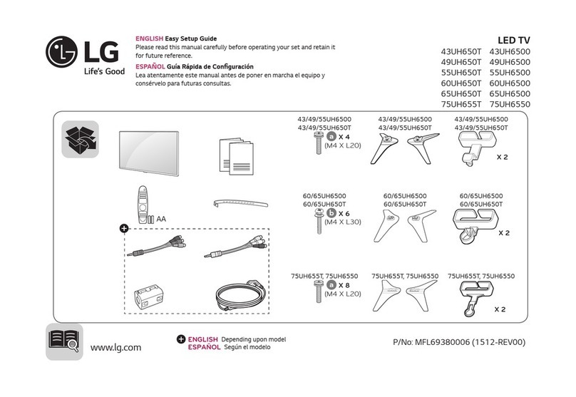 LG 43UH6500 Quick start guide