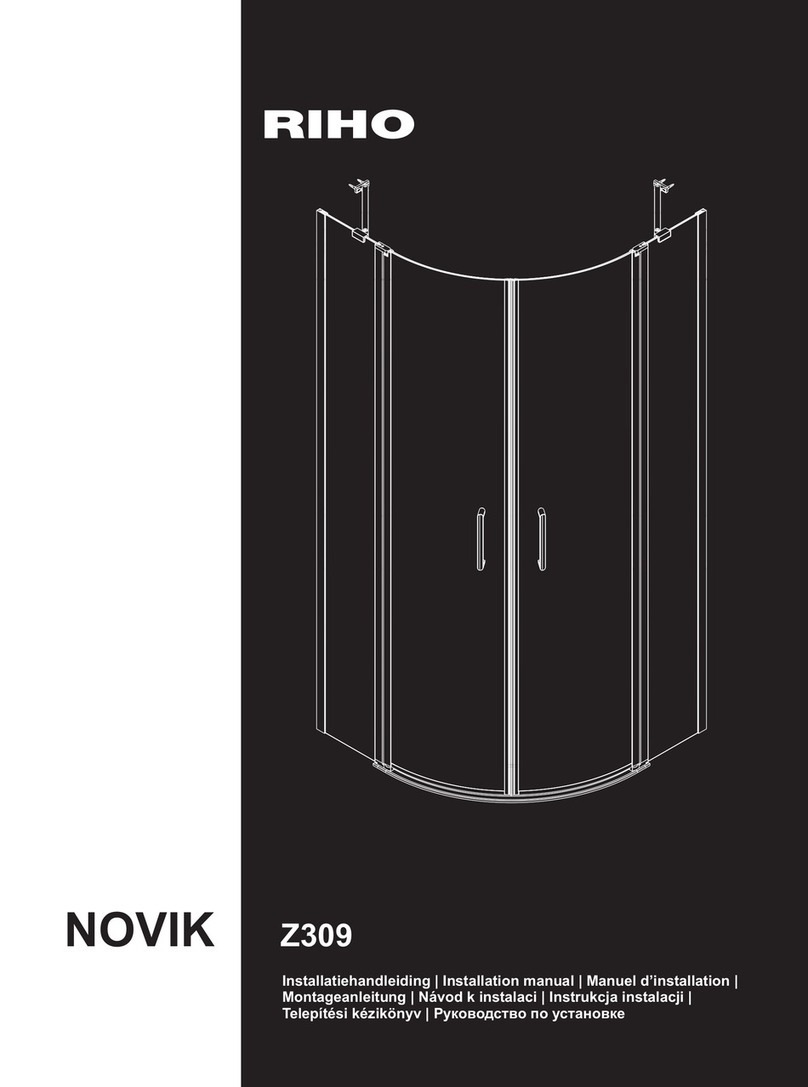 RIHO NOVIK Z309 installation manual