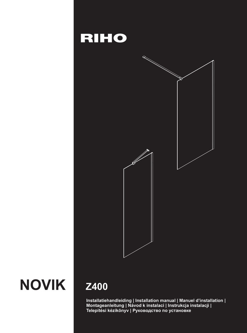 RIHO NOVIK Z400 installation manual