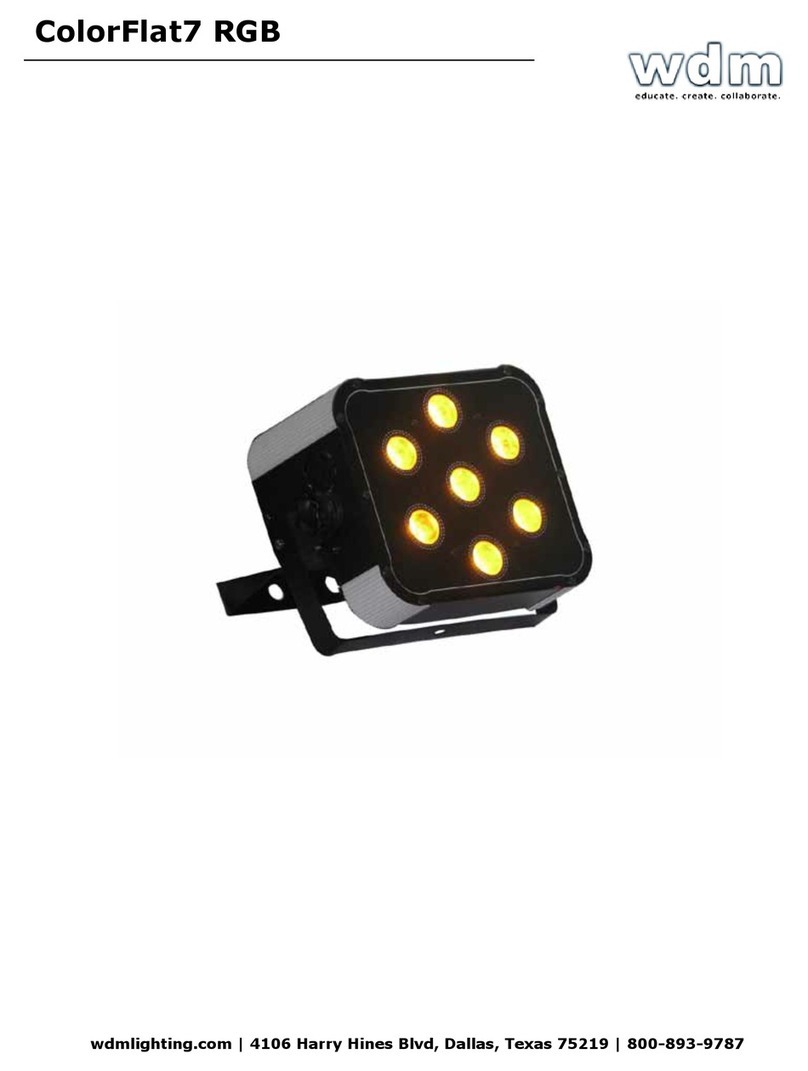 WDM ColorFlat7 RGB User manual