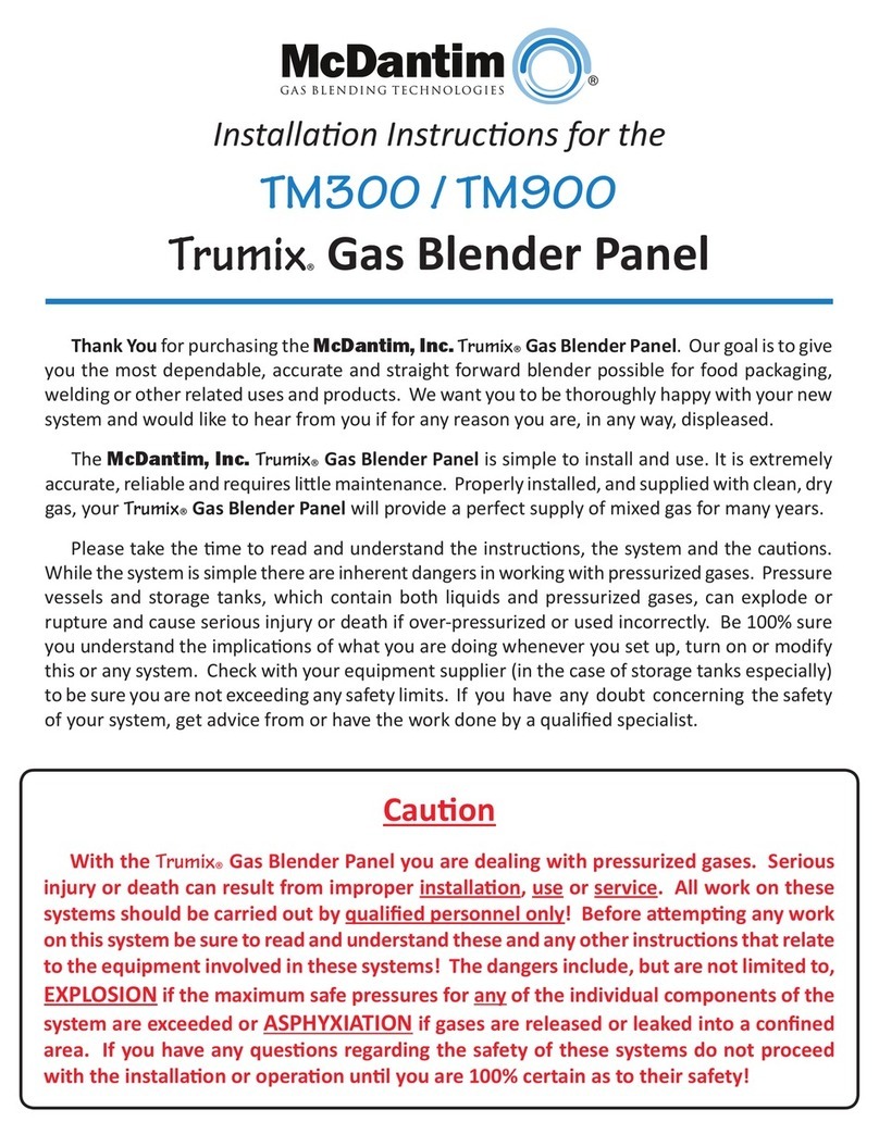 McDantim Trumix TM300 installation instructions