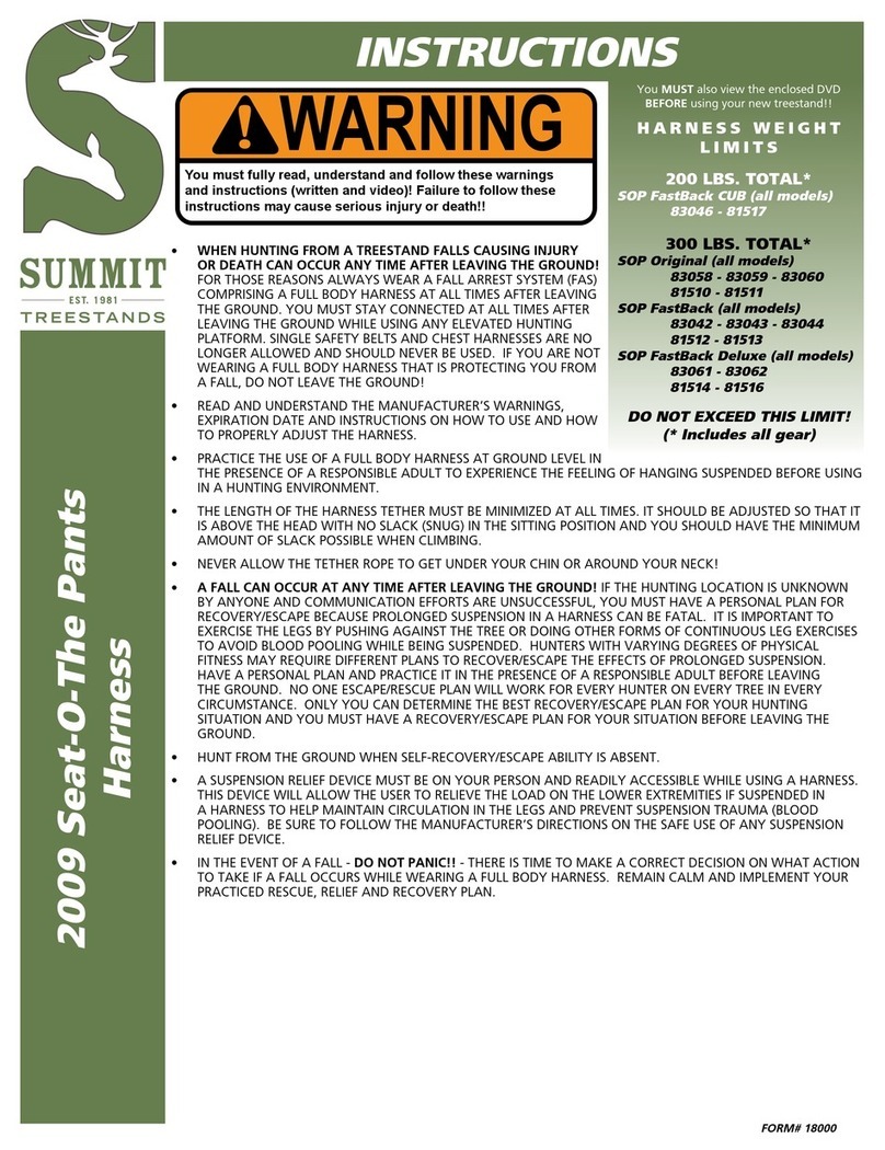 Summit Treestands Seat-O-The Pants Series instructions