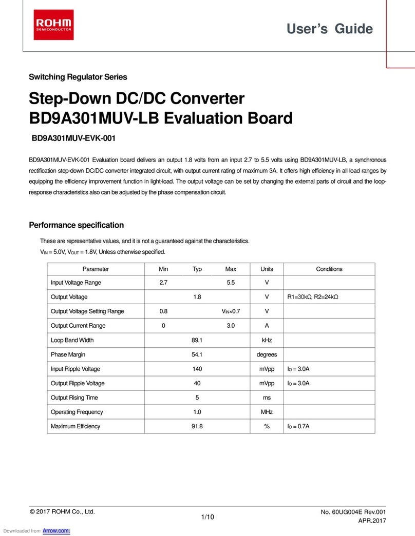 Rohm Switching Regulator Series User manual