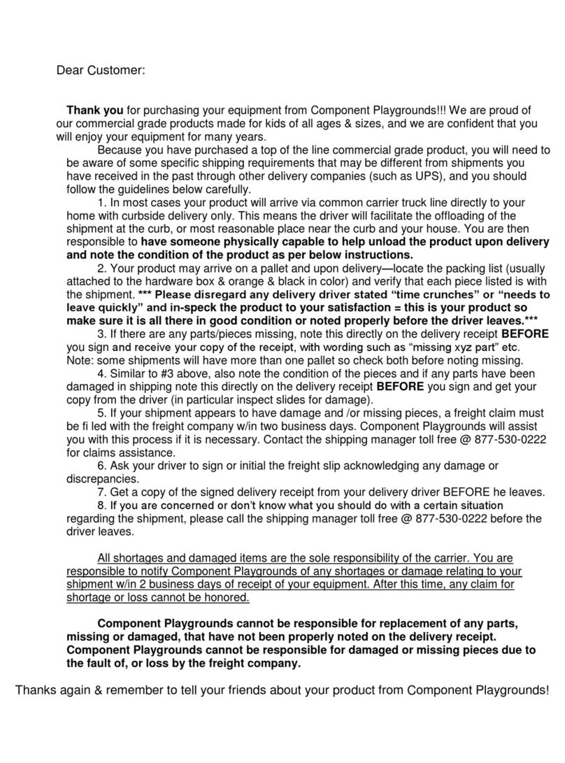 Component Playgrounds PH30-10 User manual