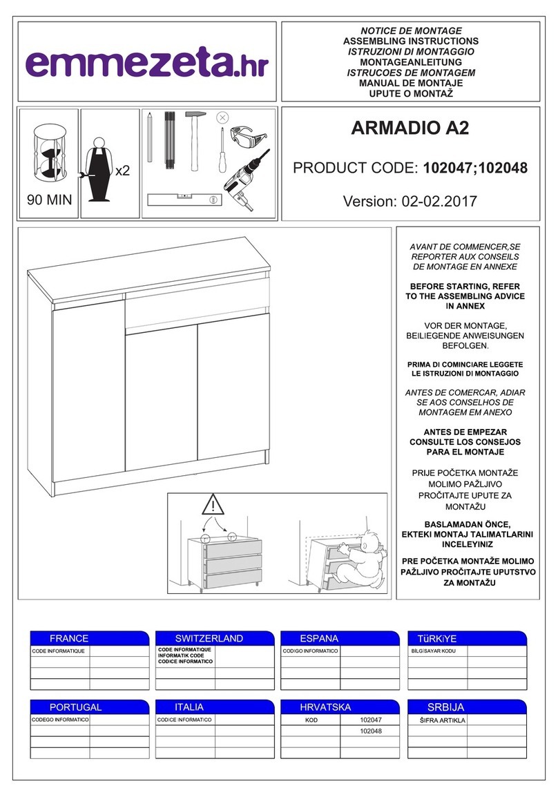 Emmezeta ARMADIO A2 Assembling instructions Emmezeta ARMADIO A2 Assembling instructions
