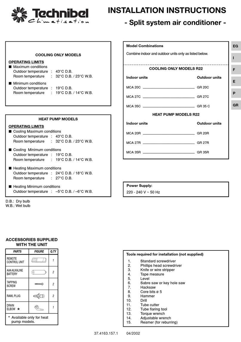 Technibel MCA 20C User manual Technibel MCA 20C User manual