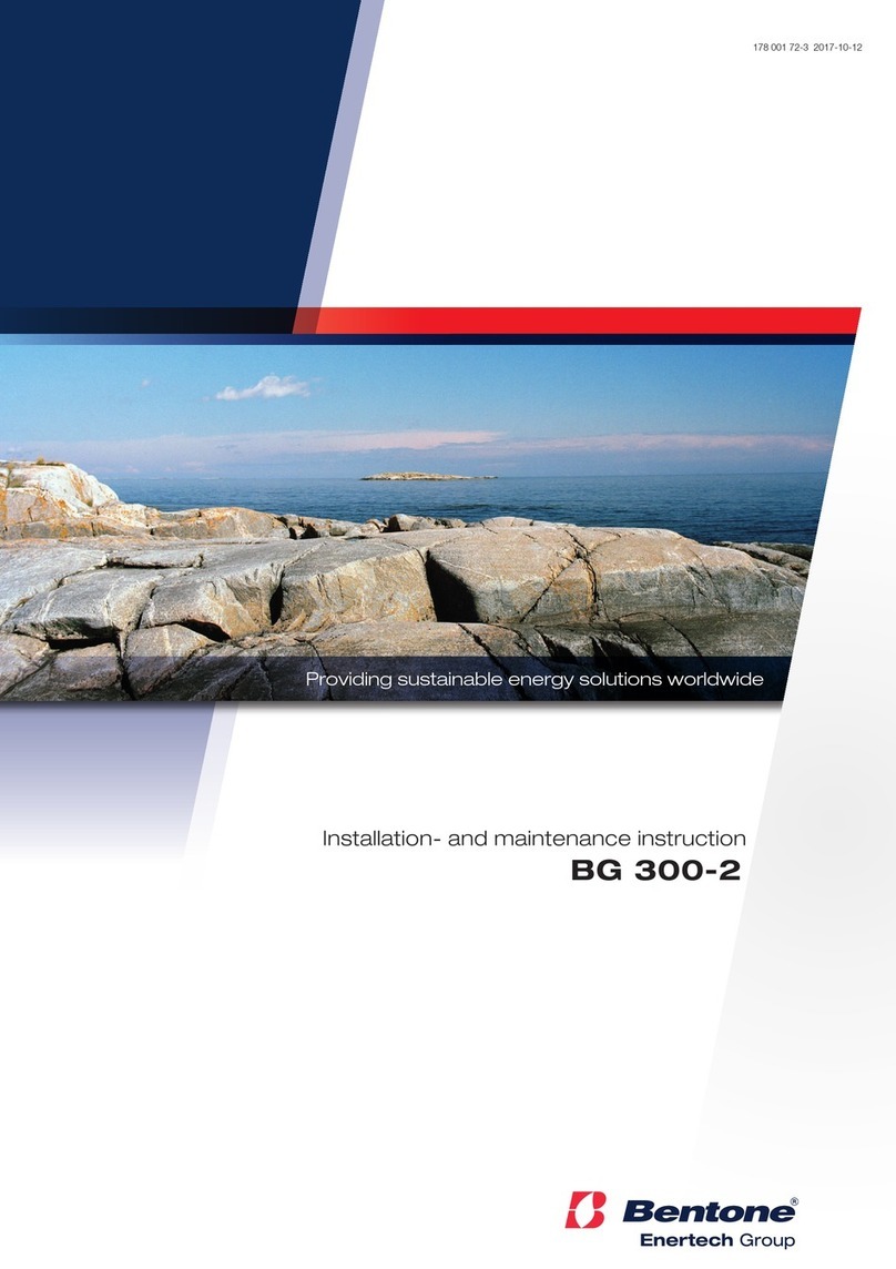 Enertech Bentone BG 300-2 Installation and maintenance  instruction